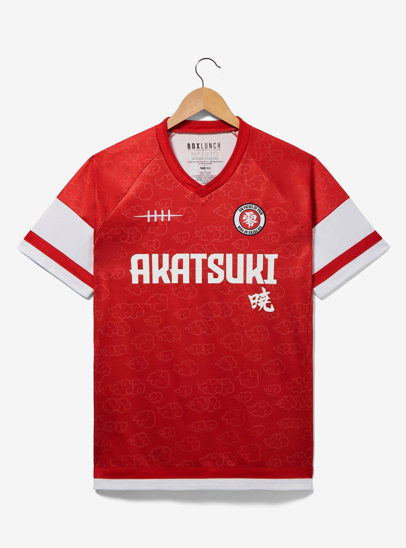 Naruto Shippuden Akatsuki Patterned Soccer Jersey - BoxLunch Exclusive, , hi-res