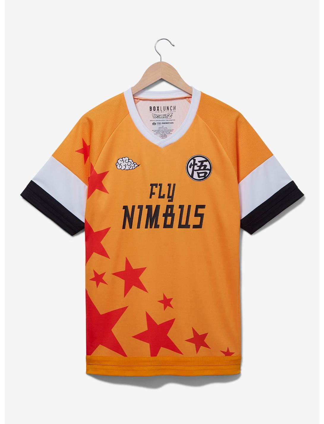 Dragon Ball Z Fly Nimbus Soccer Jersey - BoxLunch Exclusive, ORANGE, hi-res