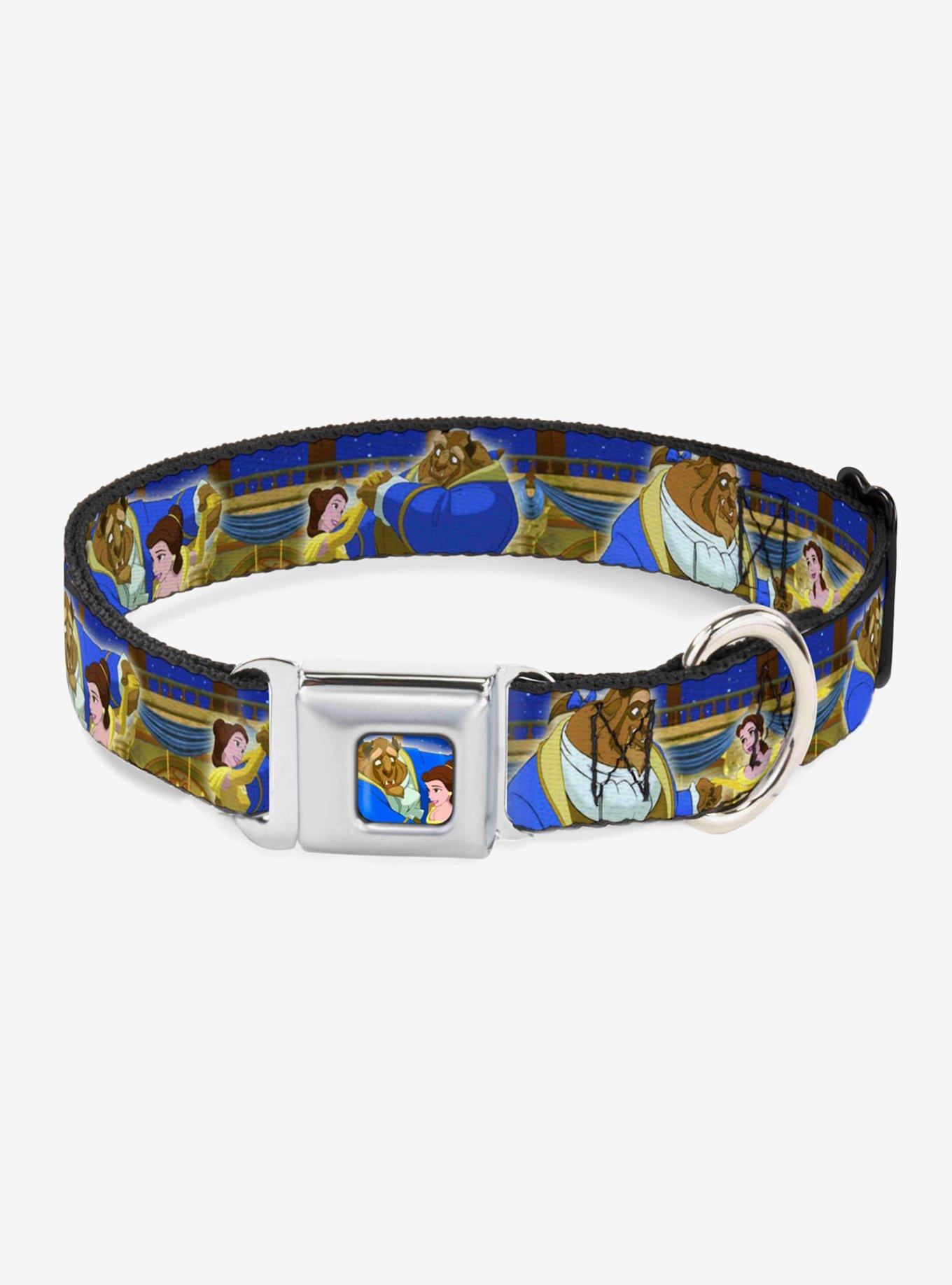 Disney Beauty And The Beast Ball Scene Seatbelt Buckle Dog Collar, MULTICOLOR, hi-res