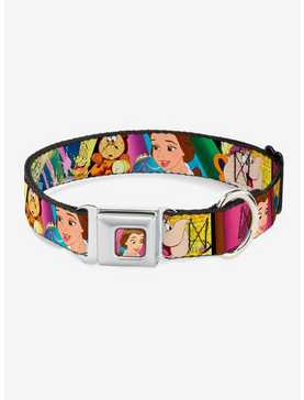 Disney Beauty And The Beast Be Our Guest Scenes Seatbelt Buckle Dog Collar, , hi-res