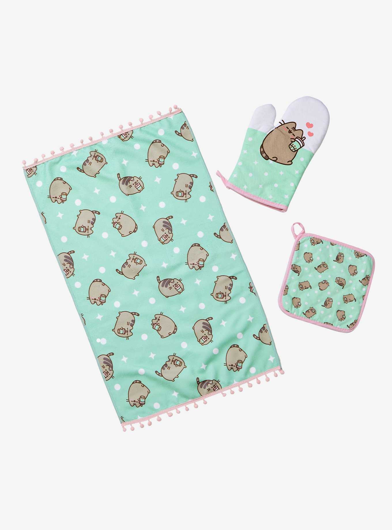 Pusheen Boba Tea Allover Print Kitchen Set, , hi-res