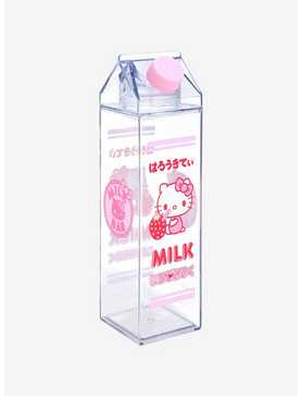 Sanrio Hello Kitty Strawberry Milk Carton Water Bottle, , hi-res