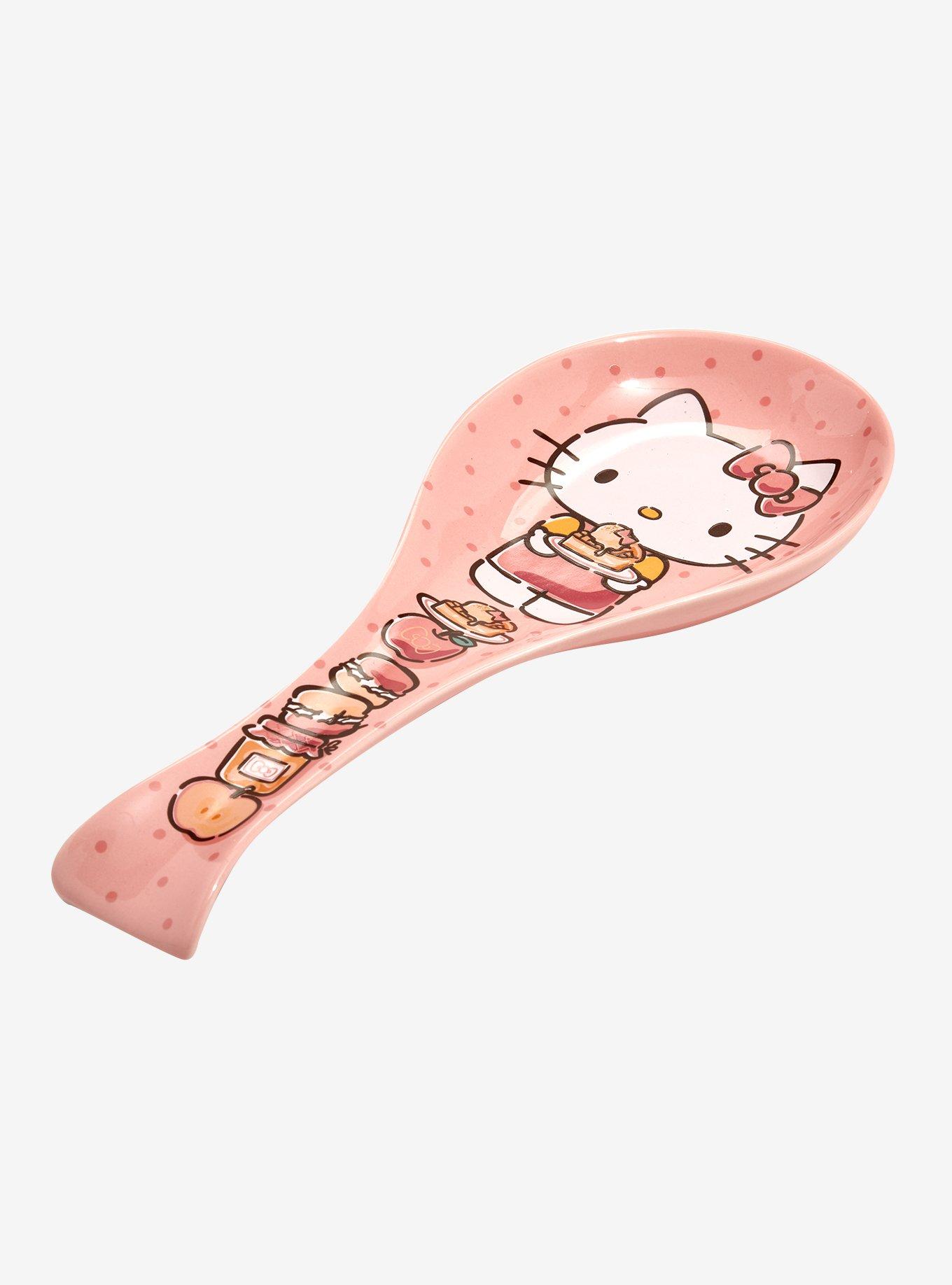 Sanrio Hello Kitty Stacked Snacks Ceramic Spoon Rest Pink