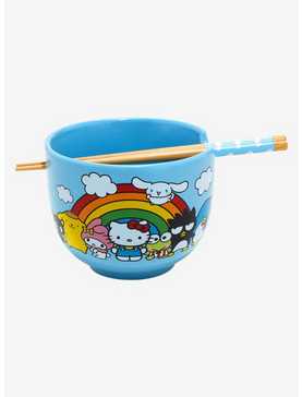 Sanrio Hello Kitty and Friends Rainbow Ramen Bowl with Chopsticks, , hi-res