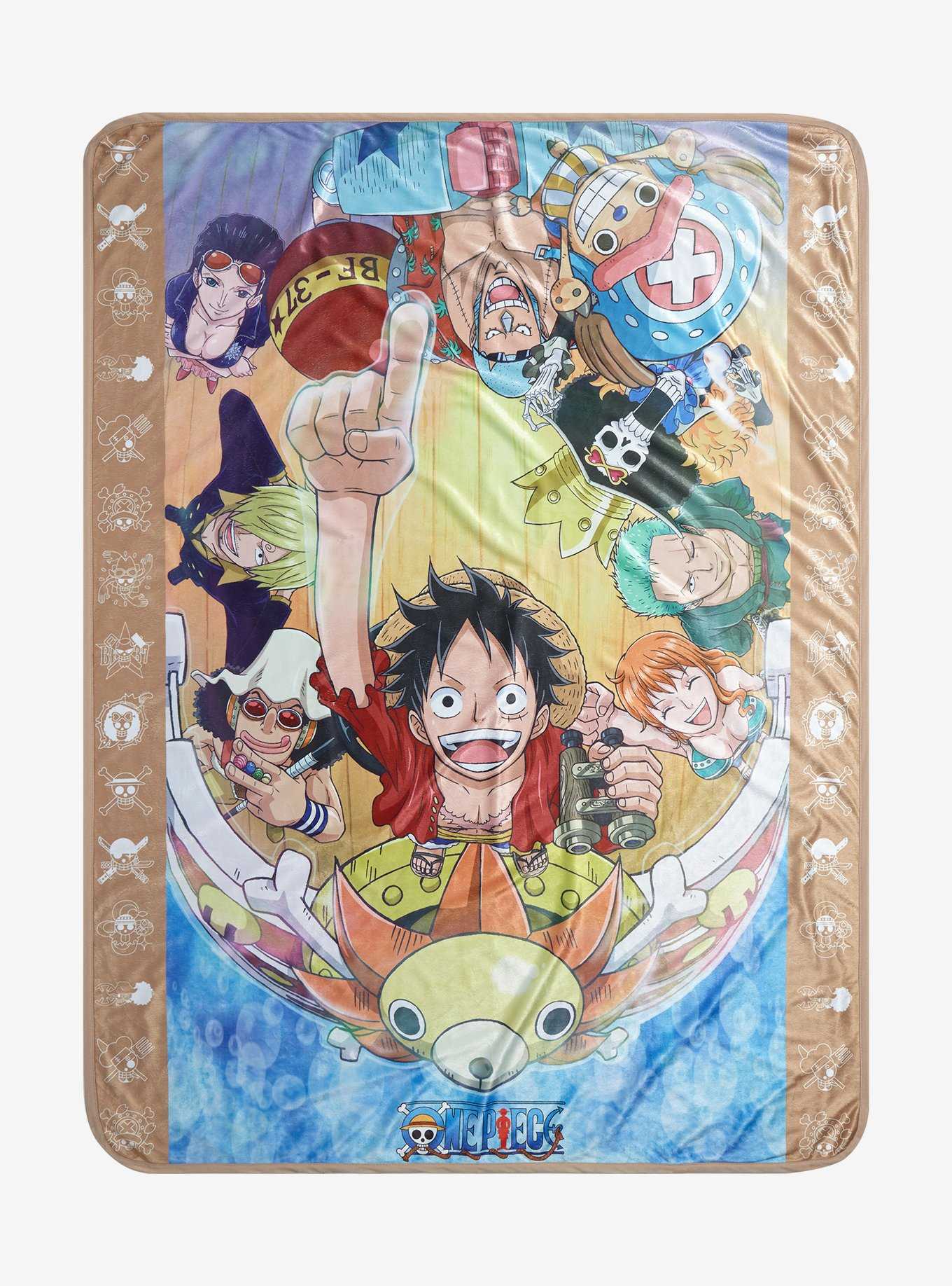 One Piece Group Portrait Throw - BoxLunch Exclusive, , hi-res