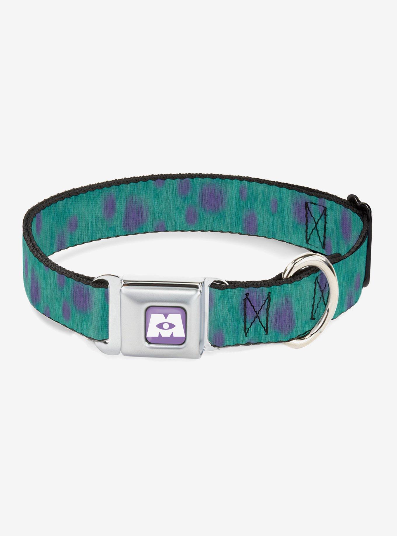 Disney Pixar Monsters Inc. Sulley Bounding Spots Seatbelt Buckle Dog Collar, , hi-res