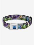 Disney Pixar Monsters University Character Lineup Seatbelt Buckle Dog Collar, GREY, hi-res