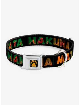 Disney The Lion King Hakuna Matata Scenes Seatbelt Buckle Dog Collar, , hi-res