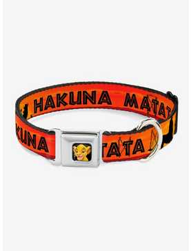 Disney The Lion King Hakuna Matata Sunset Seatbelt Buckle Dog Collar, , hi-res