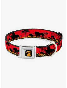 Disney The Lion King Mufasa Simba Just Cant Wait To Be King Seatbelt Buckle Dog Collar, , hi-res