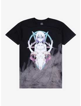 Ghost Data Goat Girl Pentagram Tie-Dye T-Shirt, , hi-res