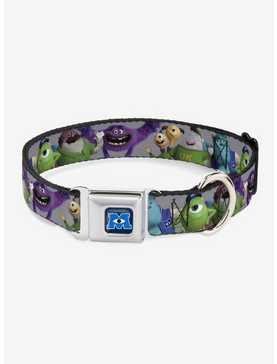 Disney Pixar Monsters University Character Lineup Seatbelt Buckle Pet Collar, , hi-res