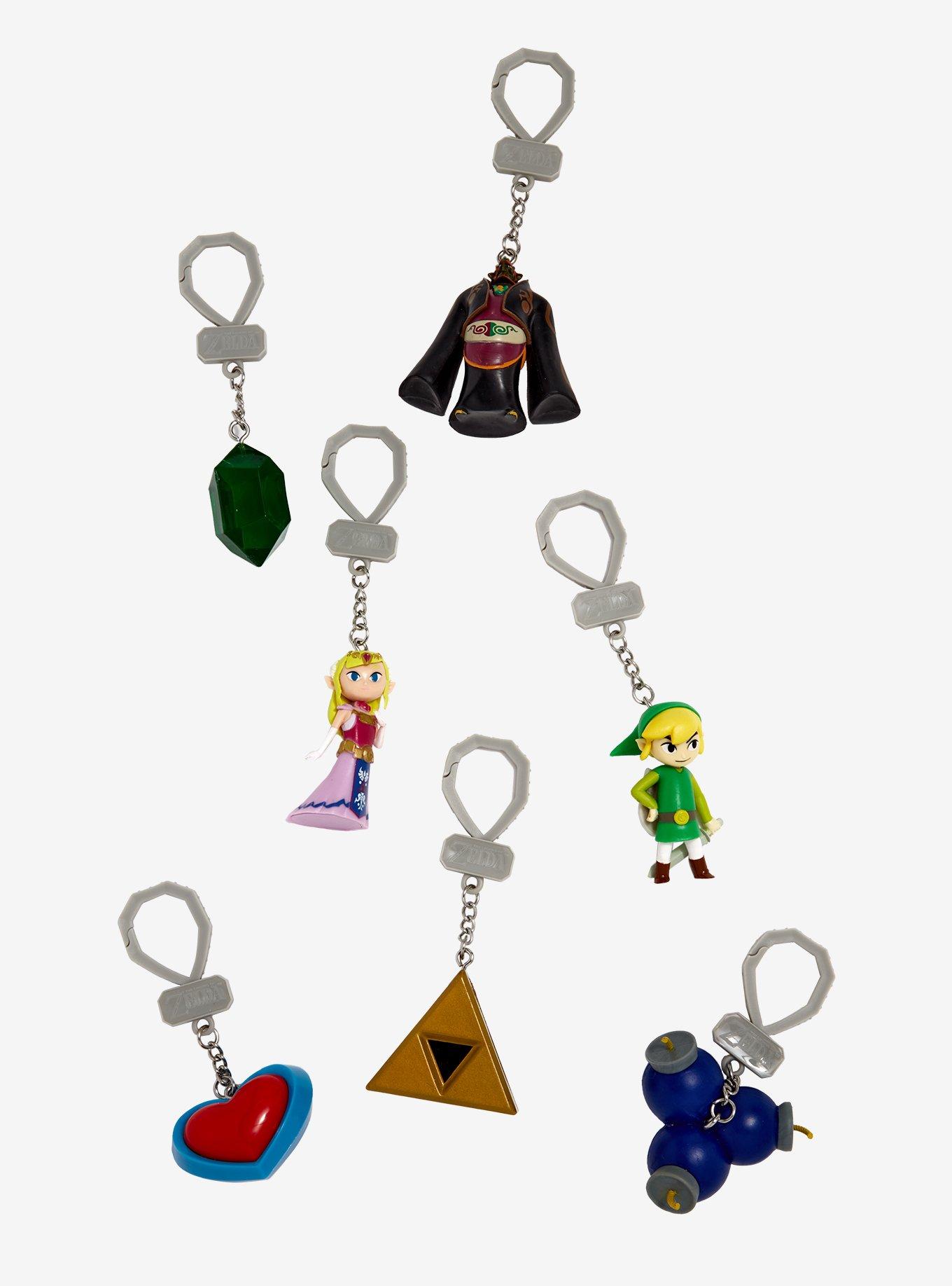 Legend Of Zelda Keychain 4 Pack - Link Backpack Tag Zipper Pulls