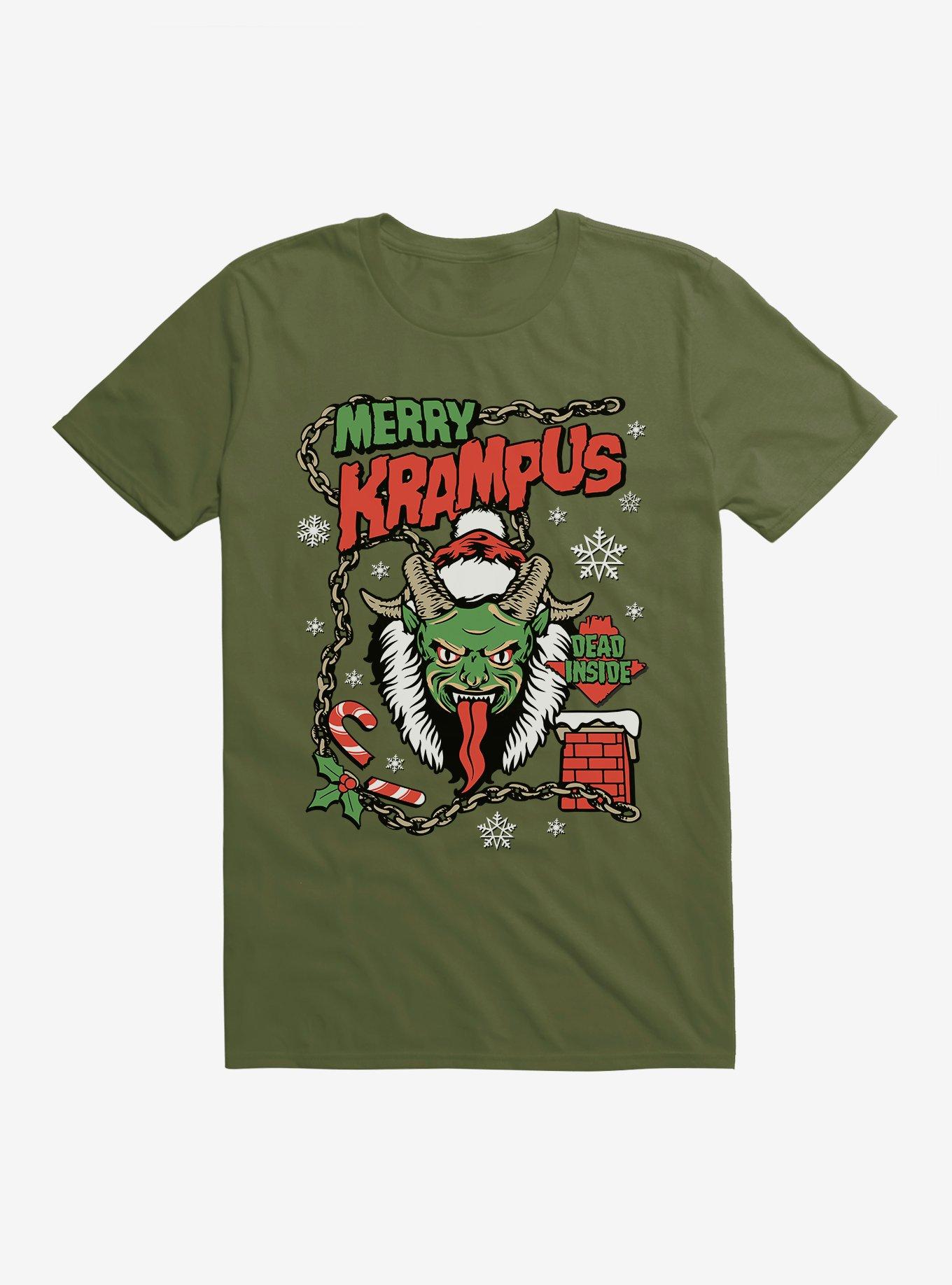 Merry Krampus Dead Inside T-Shirt, , hi-res