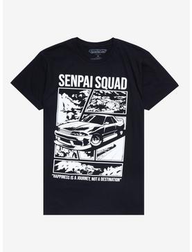 Senpai Squad Racing Monochrome Panel T-Shirt, , hi-res