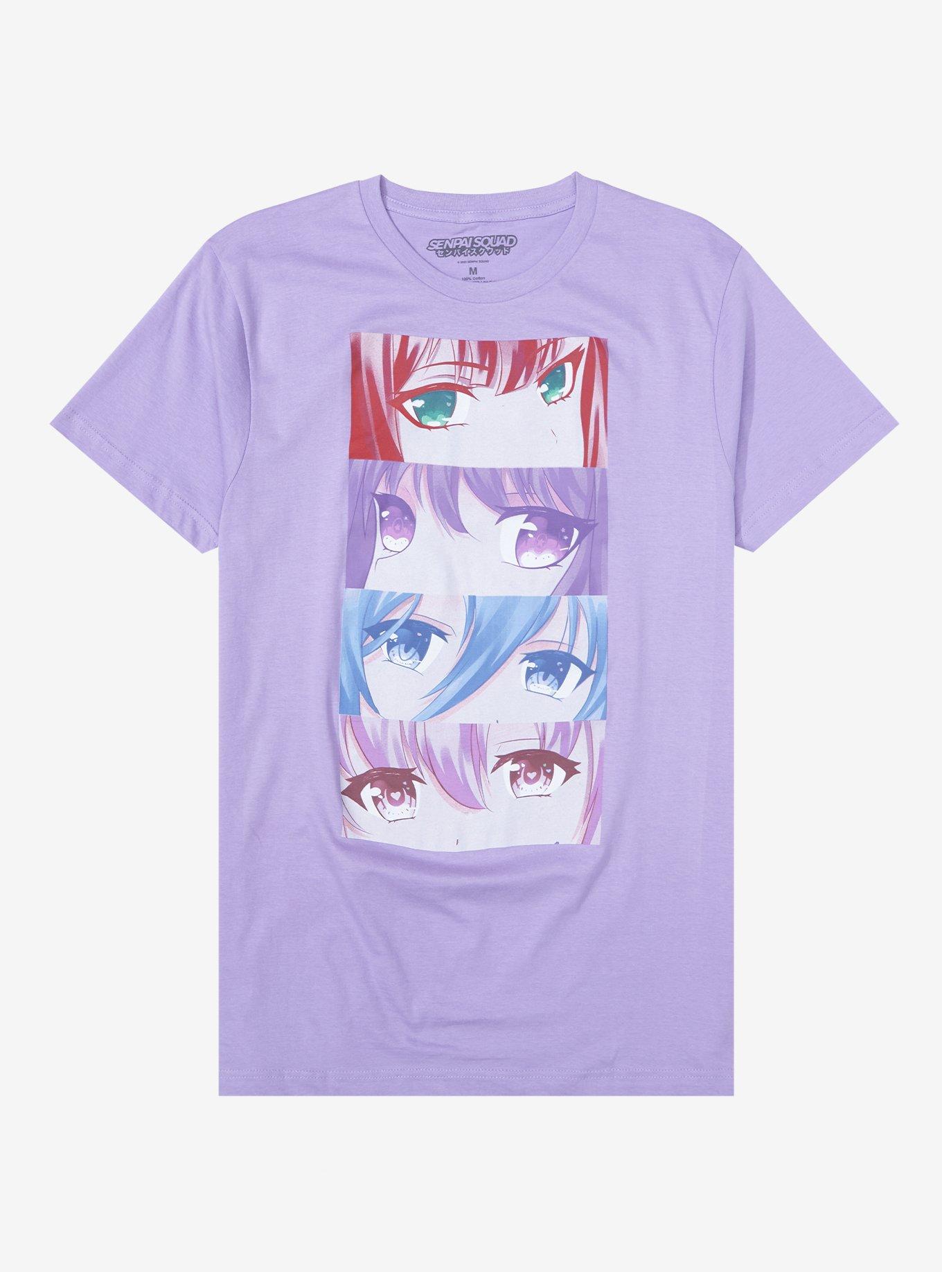 SHIROCHAN Senpai Squad Anime Eyes Stacked T-Shirt | Hot Topic