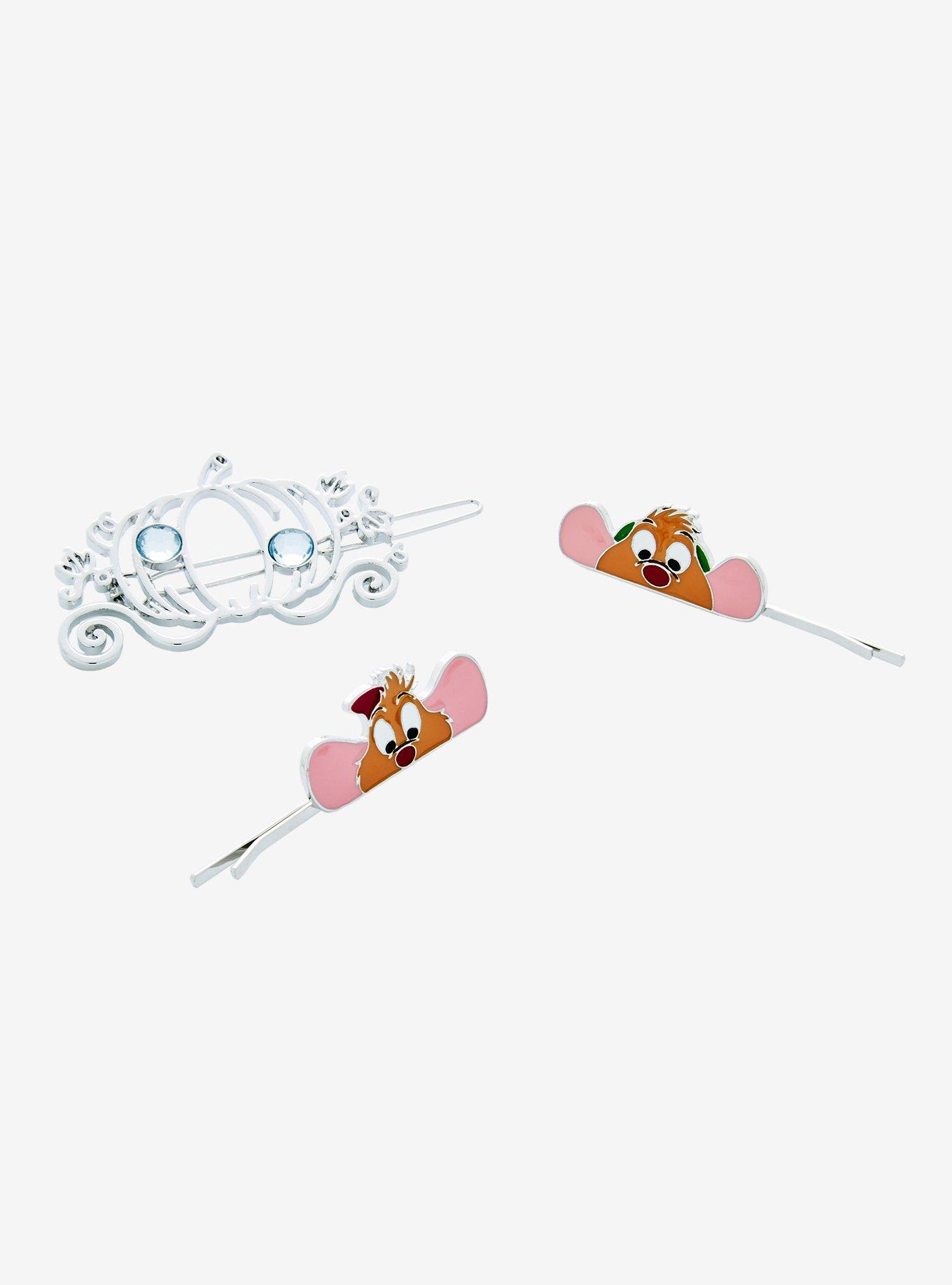 Disney Cinderella Gus & Jaq Figural Hair Clip Set - BoxLunch Exclusive, , hi-res