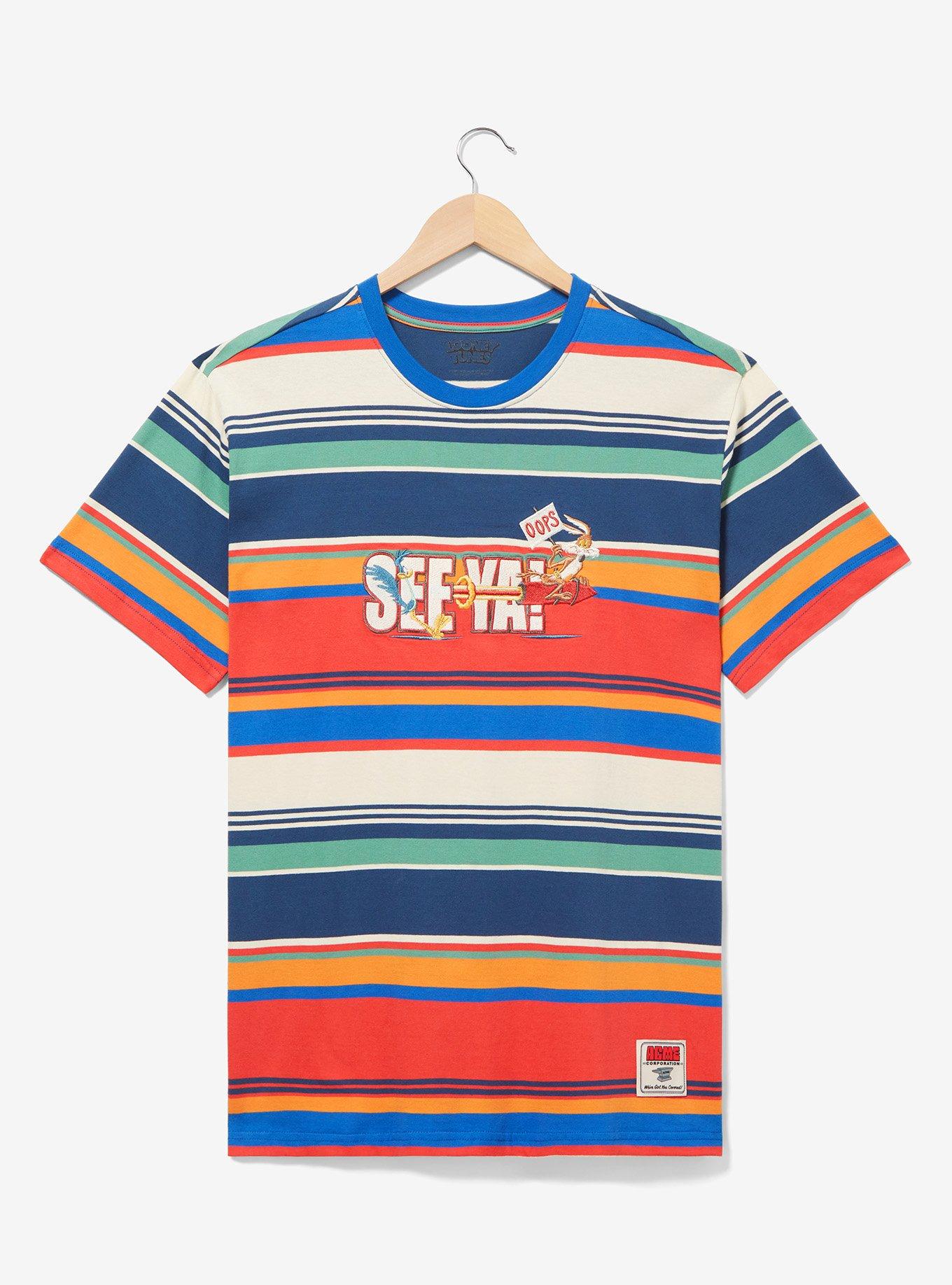 Looney Tunes Wile. R Coyote & Road Runner Striped T-Shirt, MULTI, hi-res