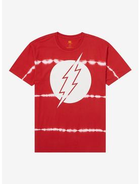 Plus Size DC Comics The Flash Logo Linear Tie-Dye T-Shirt - BoxLunch Exclusive, , hi-res