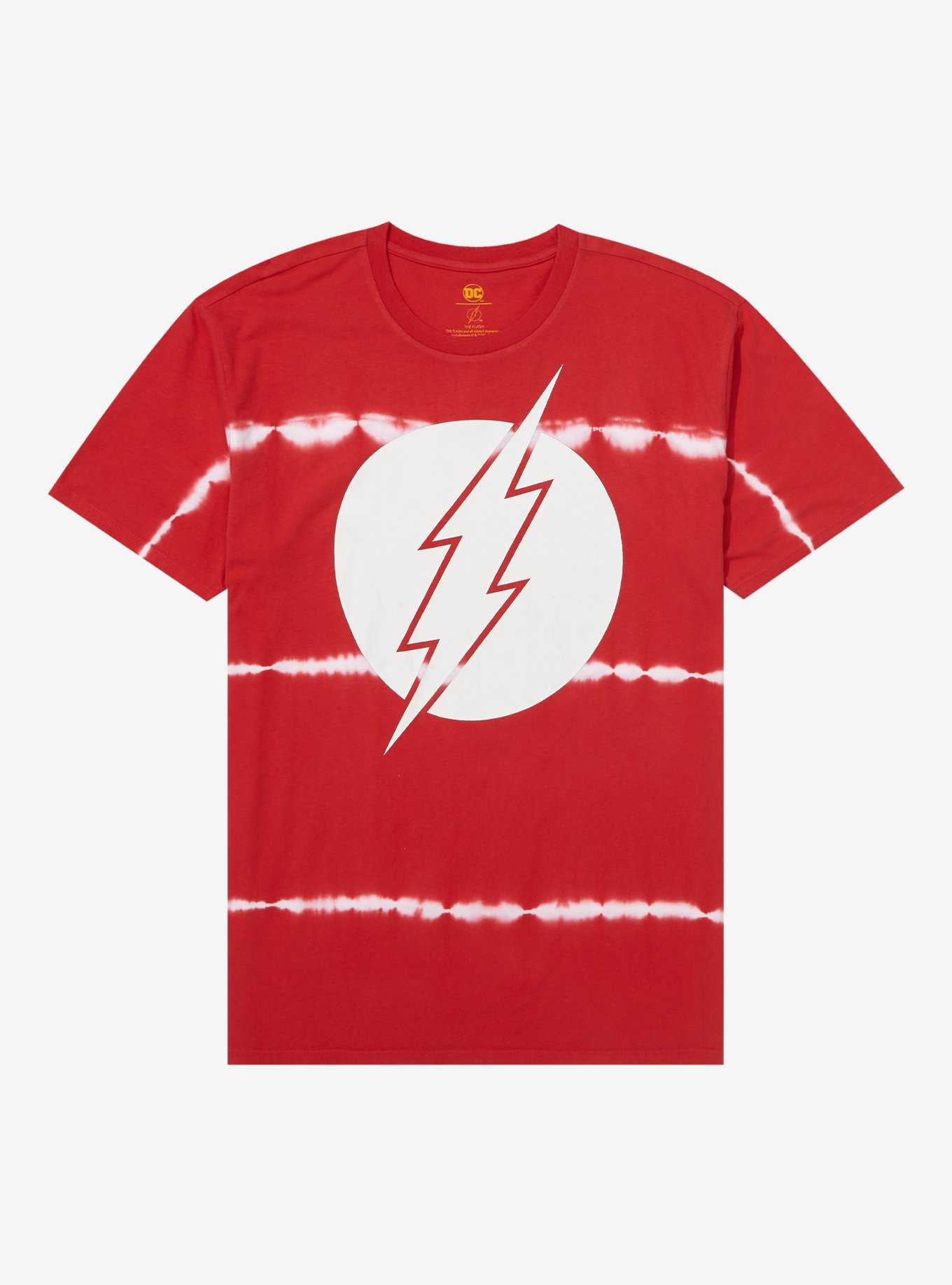 DC Comics The Flash Logo Linear Tie-Dye T-Shirt - BoxLunch Exclusive, , hi-res