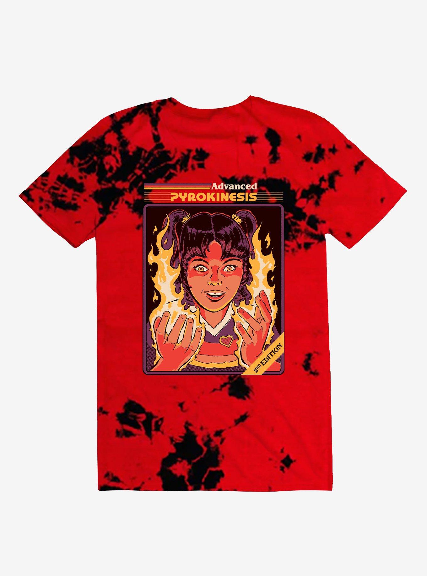 Advanced Pyrokinesis Tie-Dye T-Shirt By Steven Rhodes, BLACK, hi-res