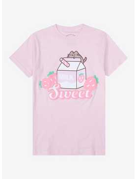 Pusheen Strawberry Milk Carton T-Shirt , , hi-res