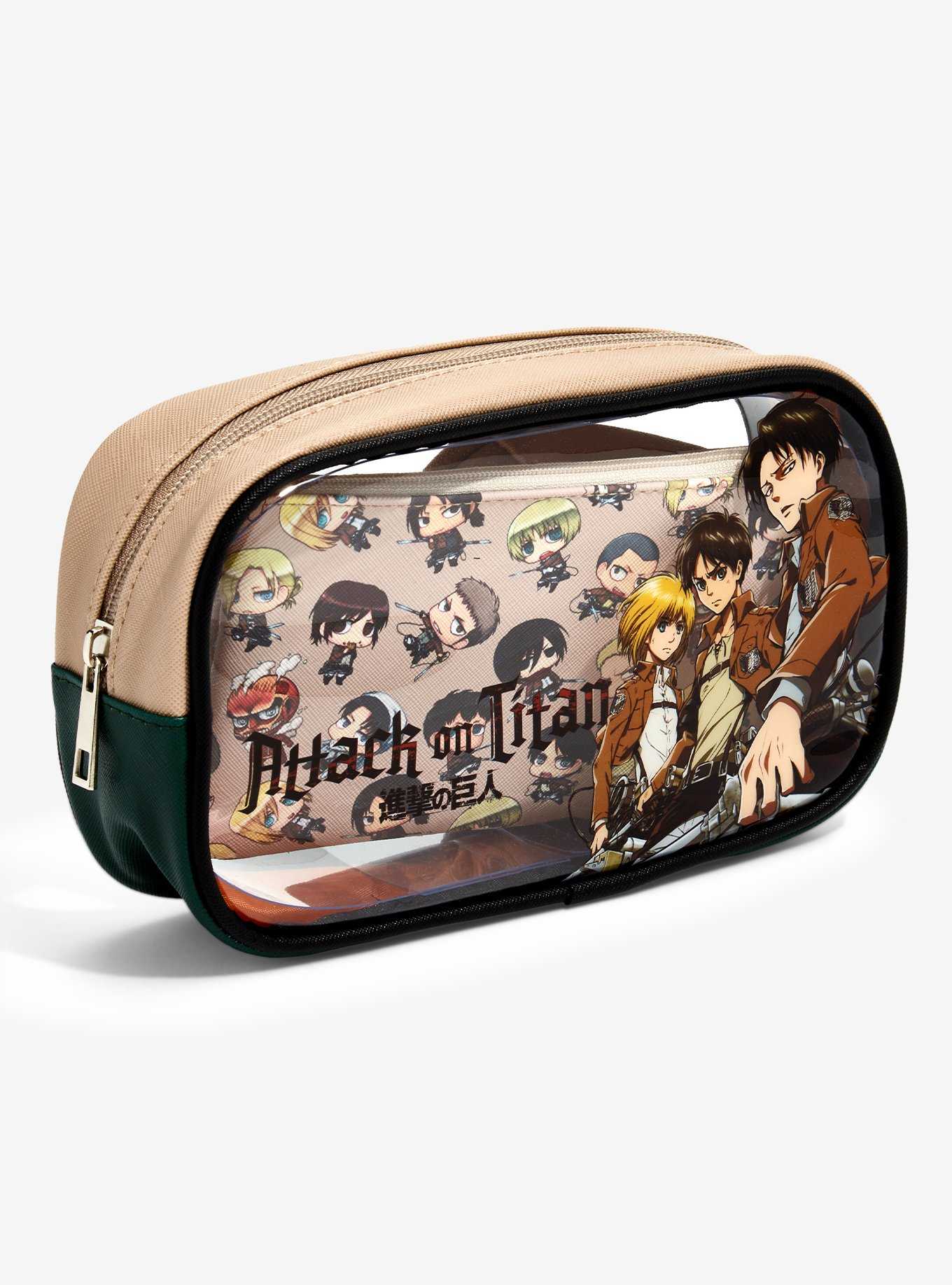 Attack on Titan Characters Cosmetic Bag Set - BoxLunch Exclusive, , hi-res