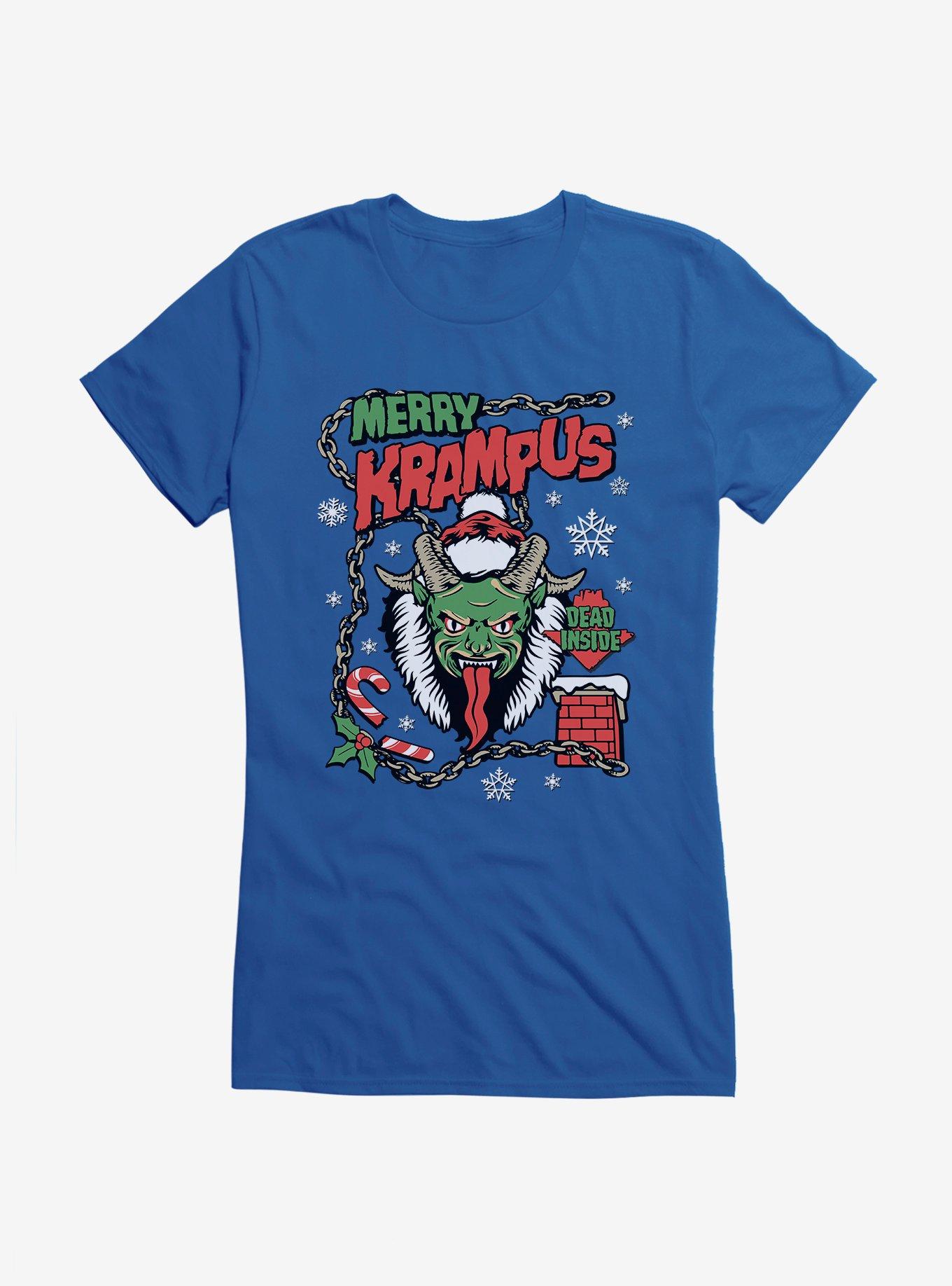 Merry Krampus Dead Inside Girls T-Shirt, , hi-res