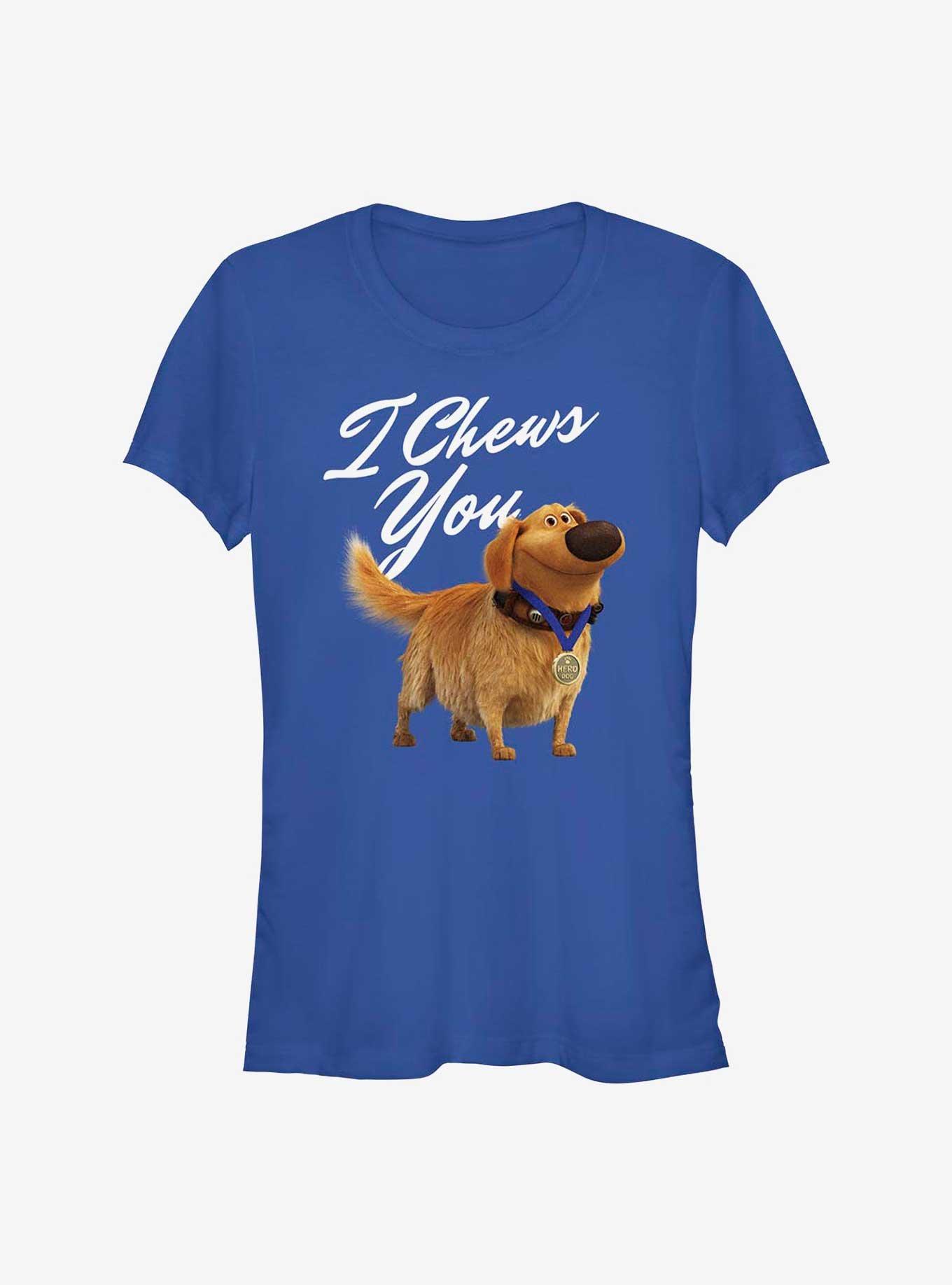 Disney Pixar Up Dug I Chews You Girls T-Shirt, ROYAL, hi-res