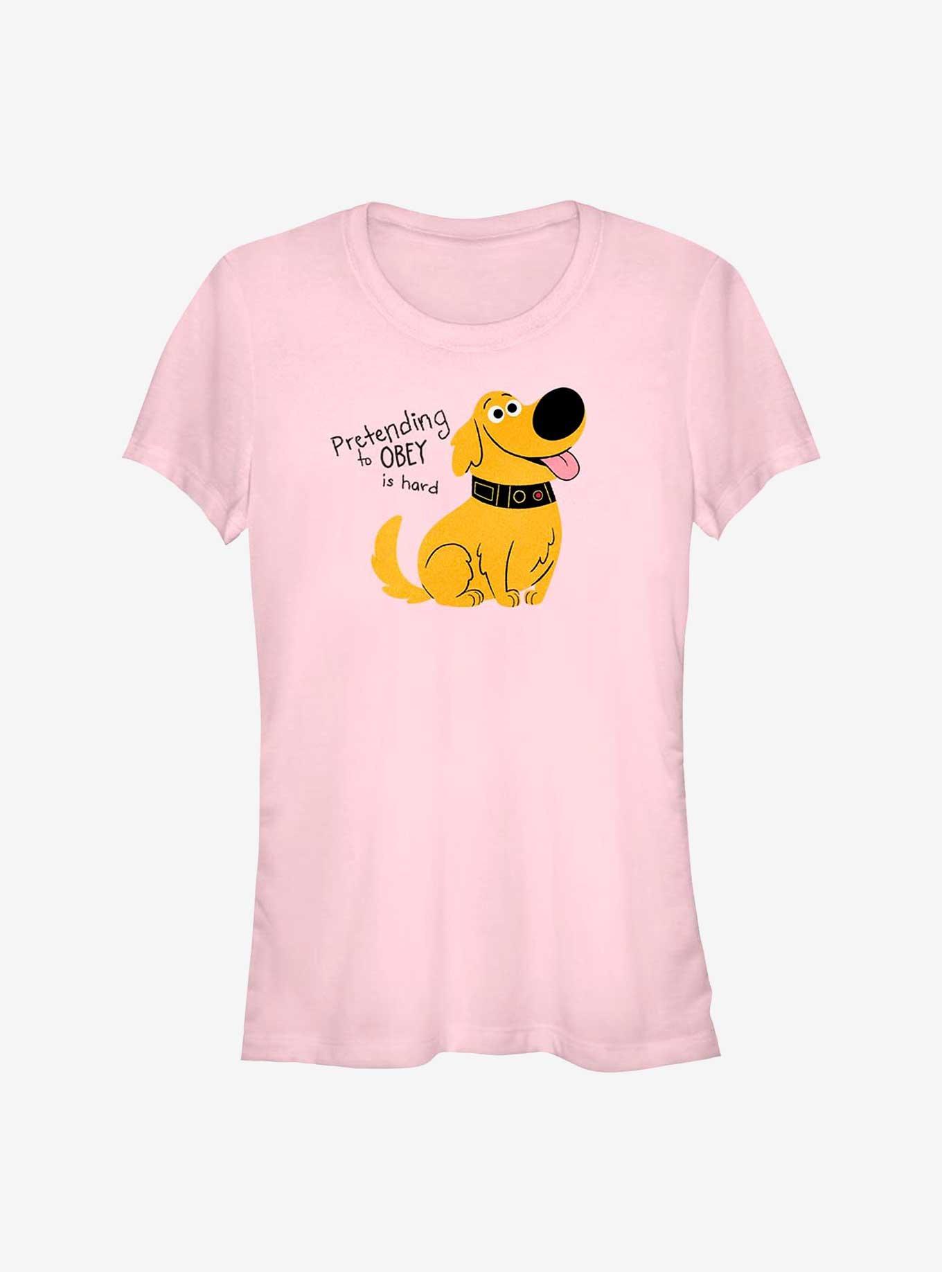 Disney Pixar Up Dug Pretending To Obey Girls T-Shirt, , hi-res