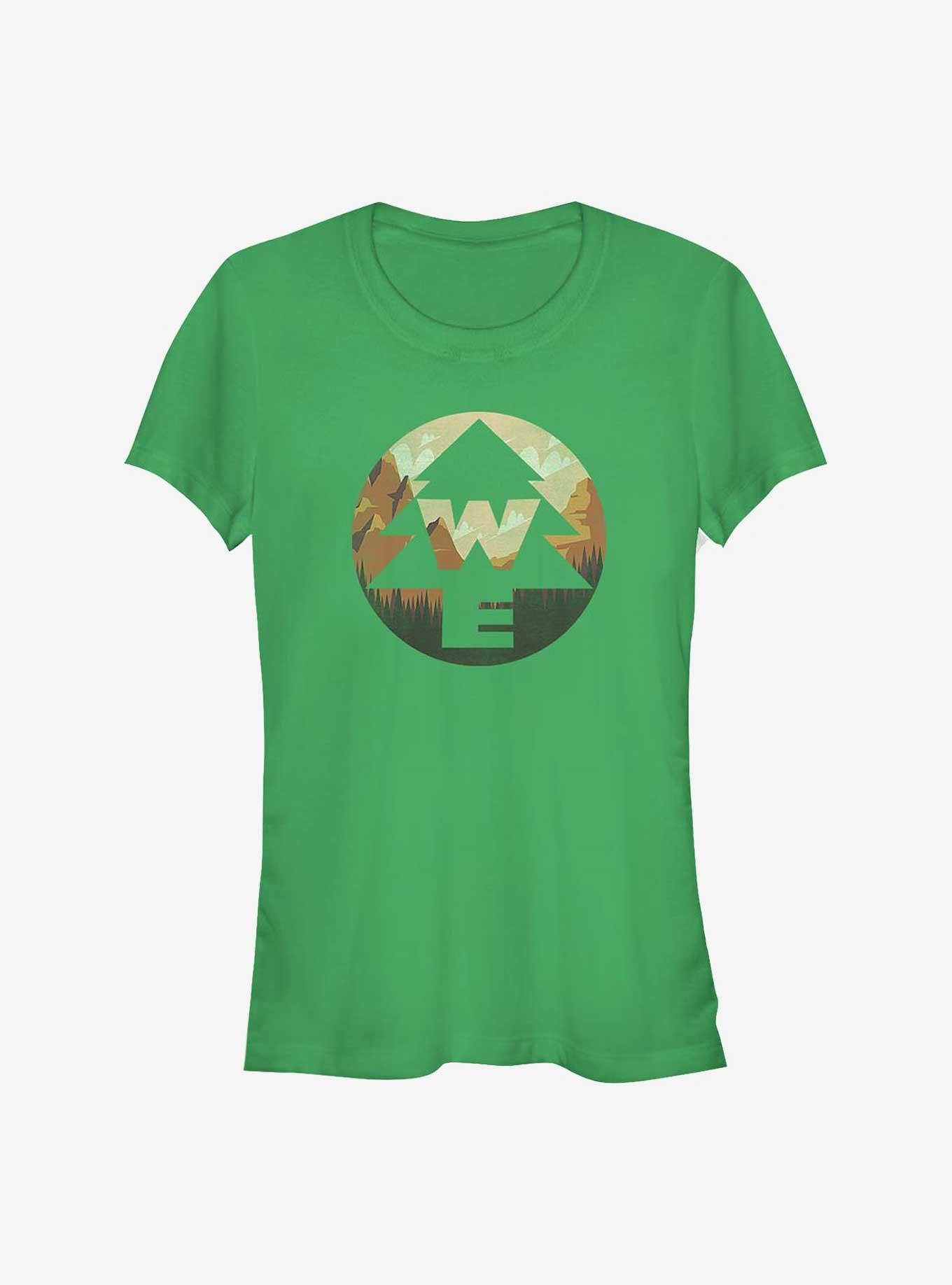 Disney Pixar Up Wilderness Explorers Badge Fill Girls T-Shirt, KELLY, hi-res