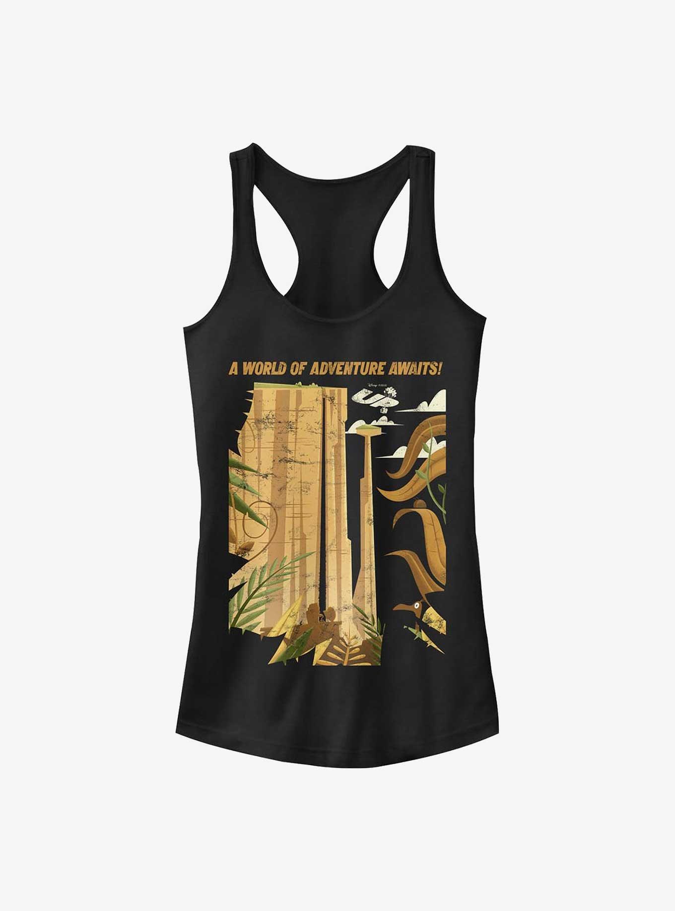 Disney Pixar Up Adventure Awaits Poster Girls Tank, BLACK, hi-res