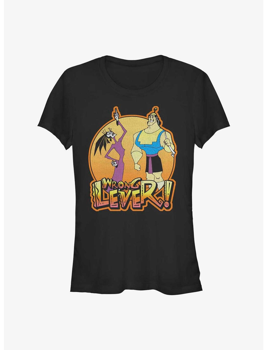 Disney The Emperor's New Groove Yzma and Kronk Wrong Lever Girls T-Shirt, BLACK, hi-res