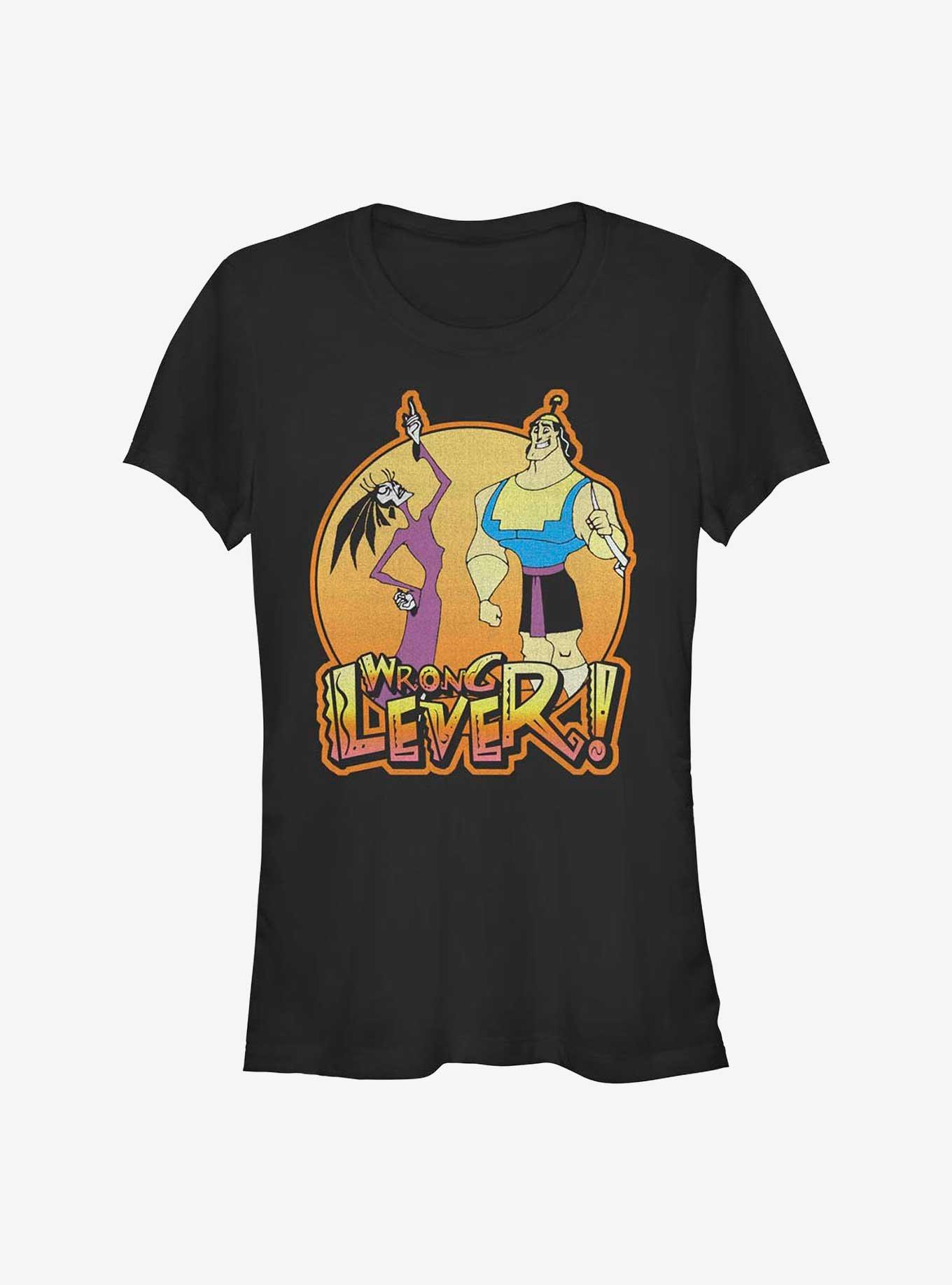 Disney The Emperor's New Groove Yzma and Kronk Wrong Lever Girls T-Shirt, BLACK, hi-res