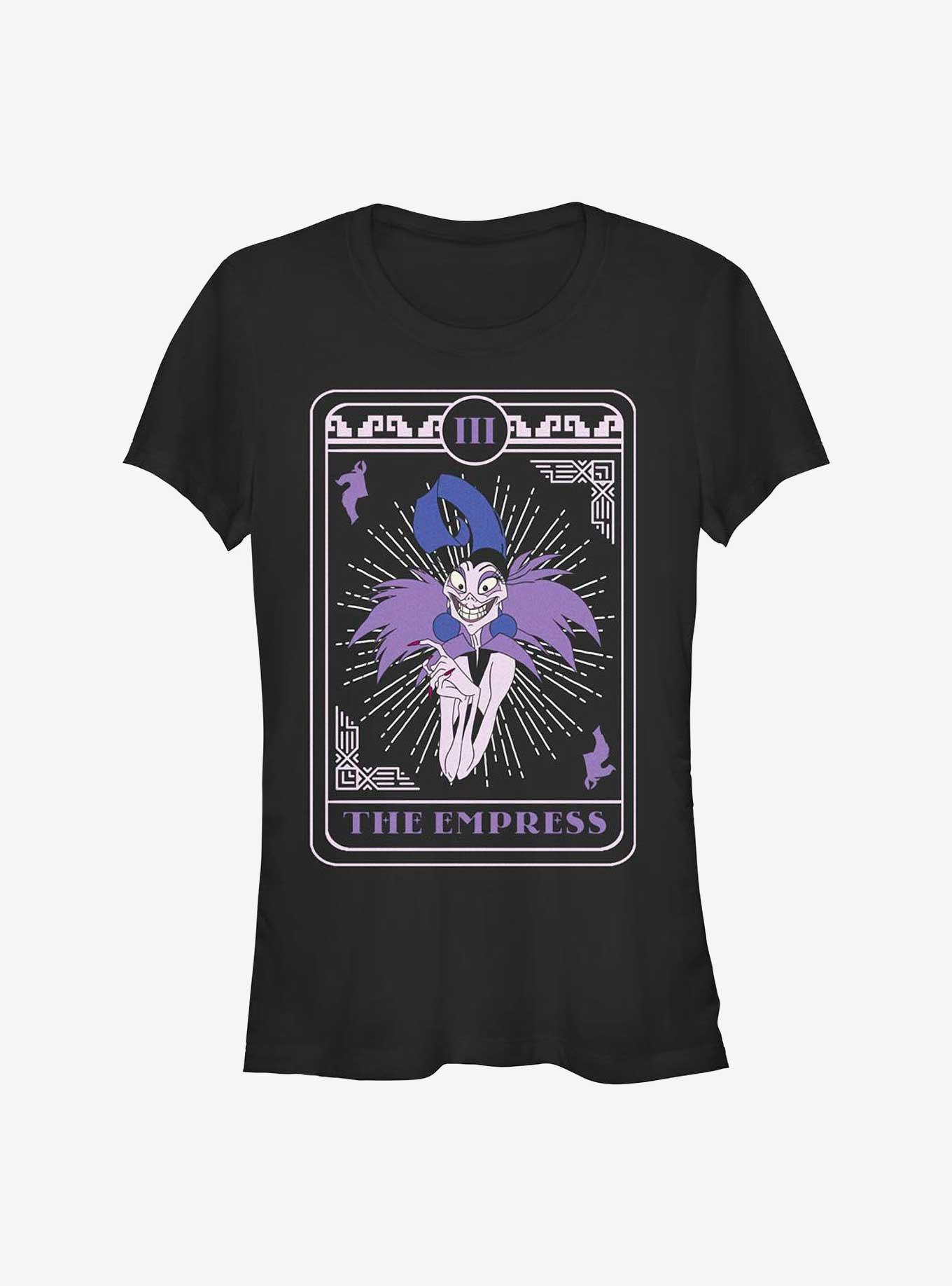 Disney The Emperor's New Groove Yzma The Empress Tarot Card Girls T-Shirt, BLACK, hi-res