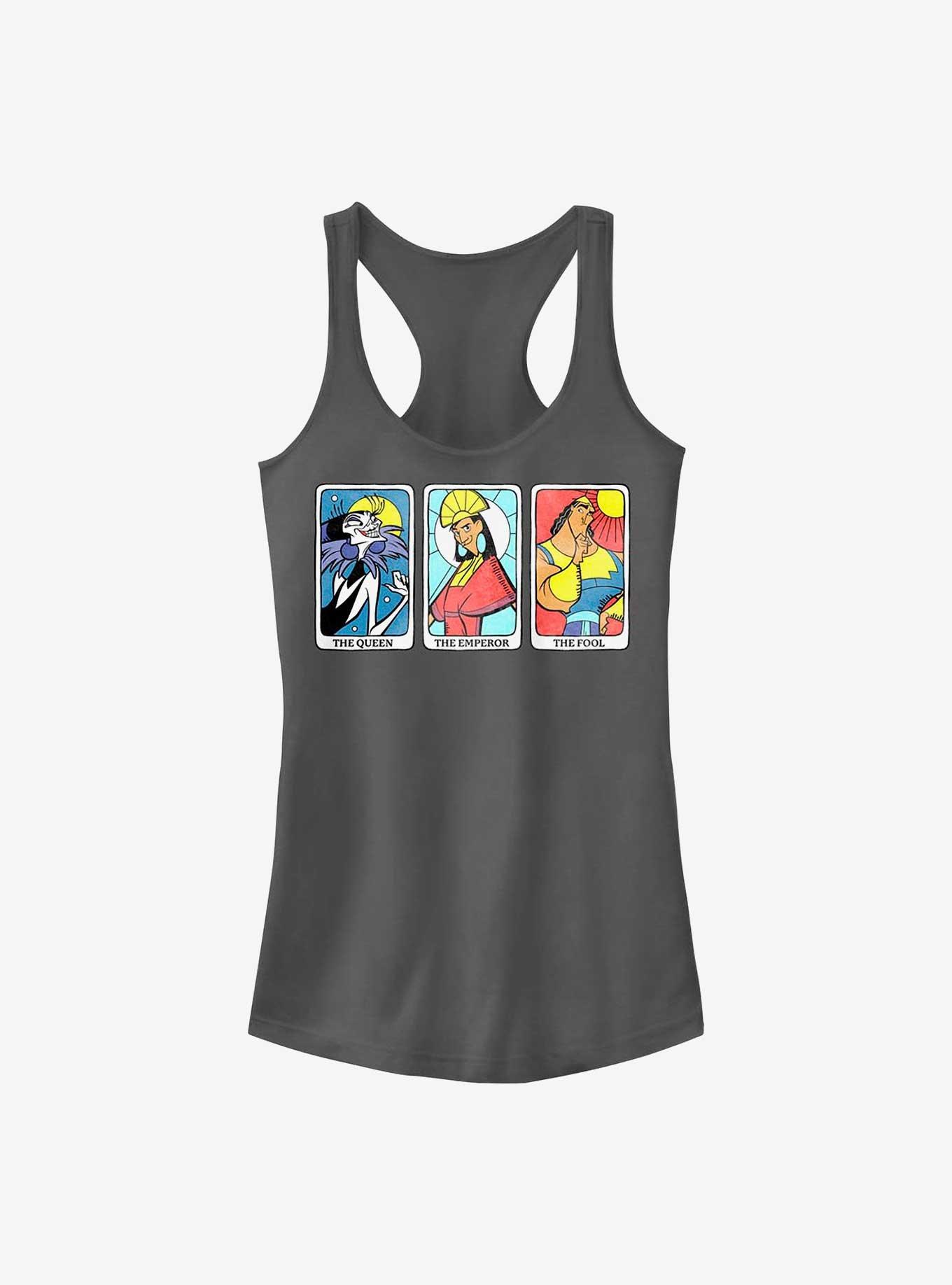 Disney The Emperor's New Groove Yzma, Kuzco, and Kronk Tarot Cards Girls Tank