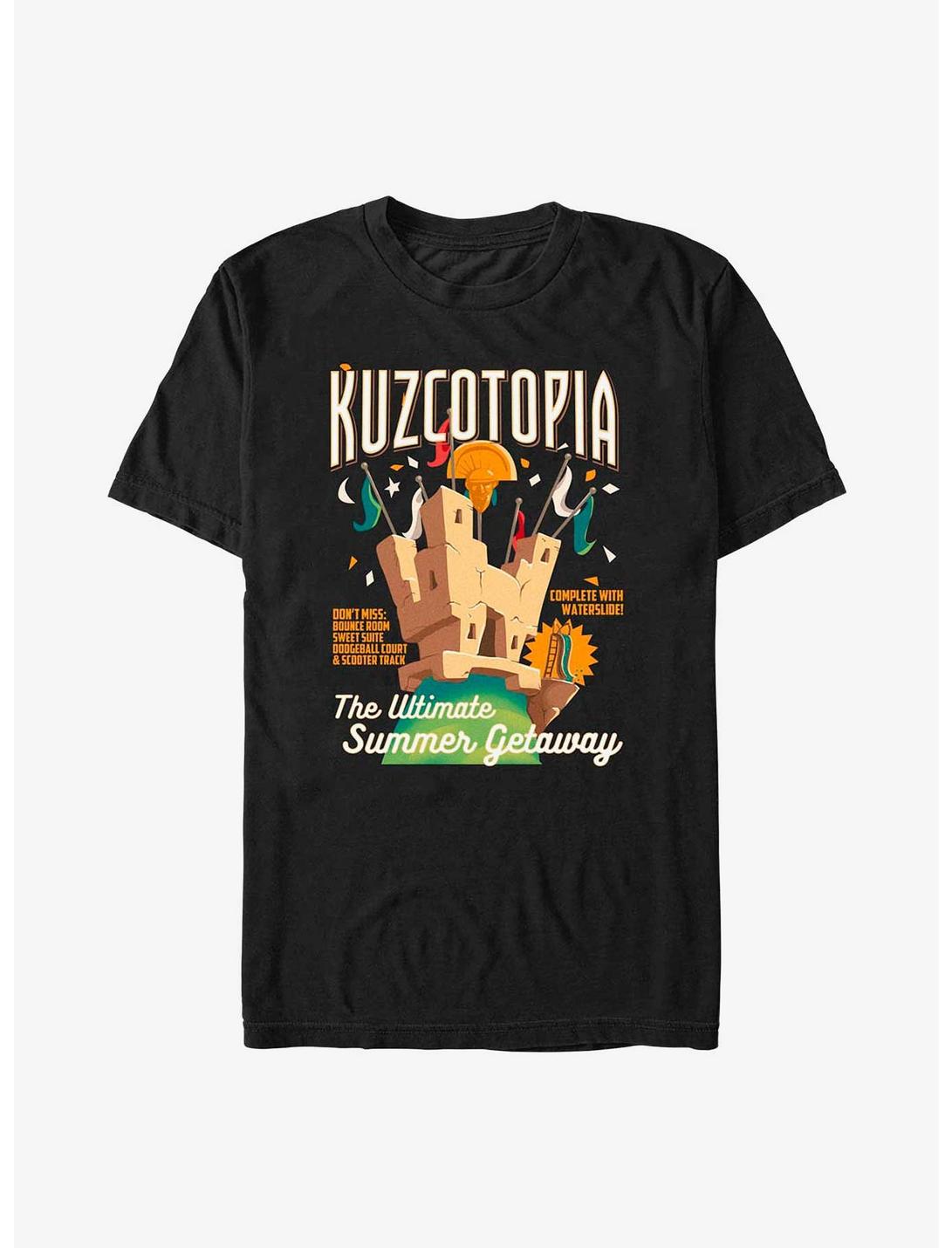 Disney The Emperor's New Groove Kuzcotopia Ad T-Shirt, BLACK, hi-res