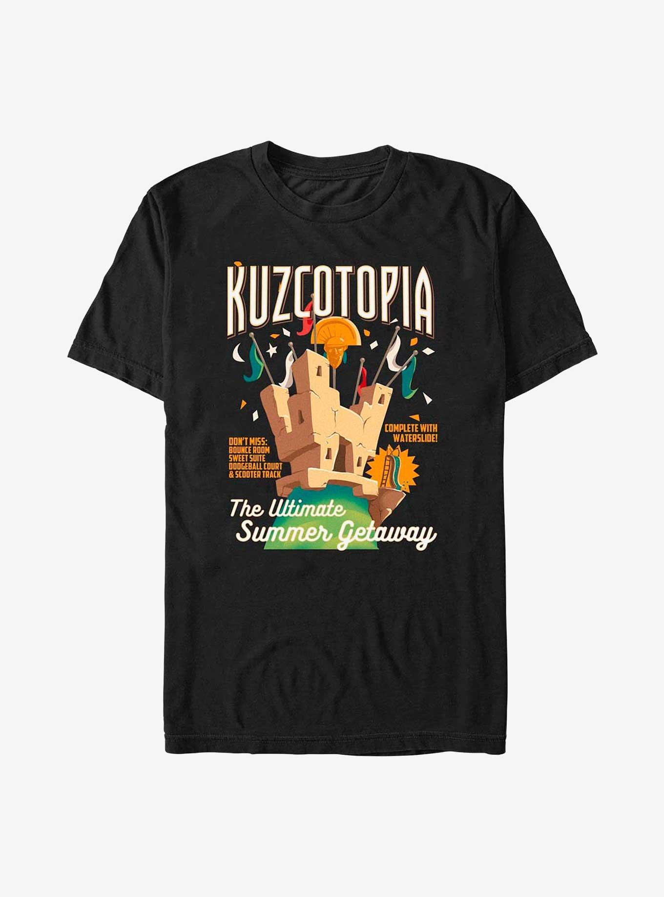 Disney The Emperor's New Groove Kuzcotopia Ad T-Shirt, BLACK, hi-res