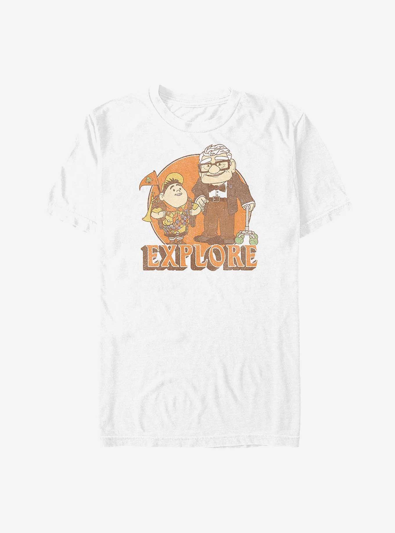 Disney Pixar Up Russell and Carl Explore T-Shirt, WHITE, hi-res