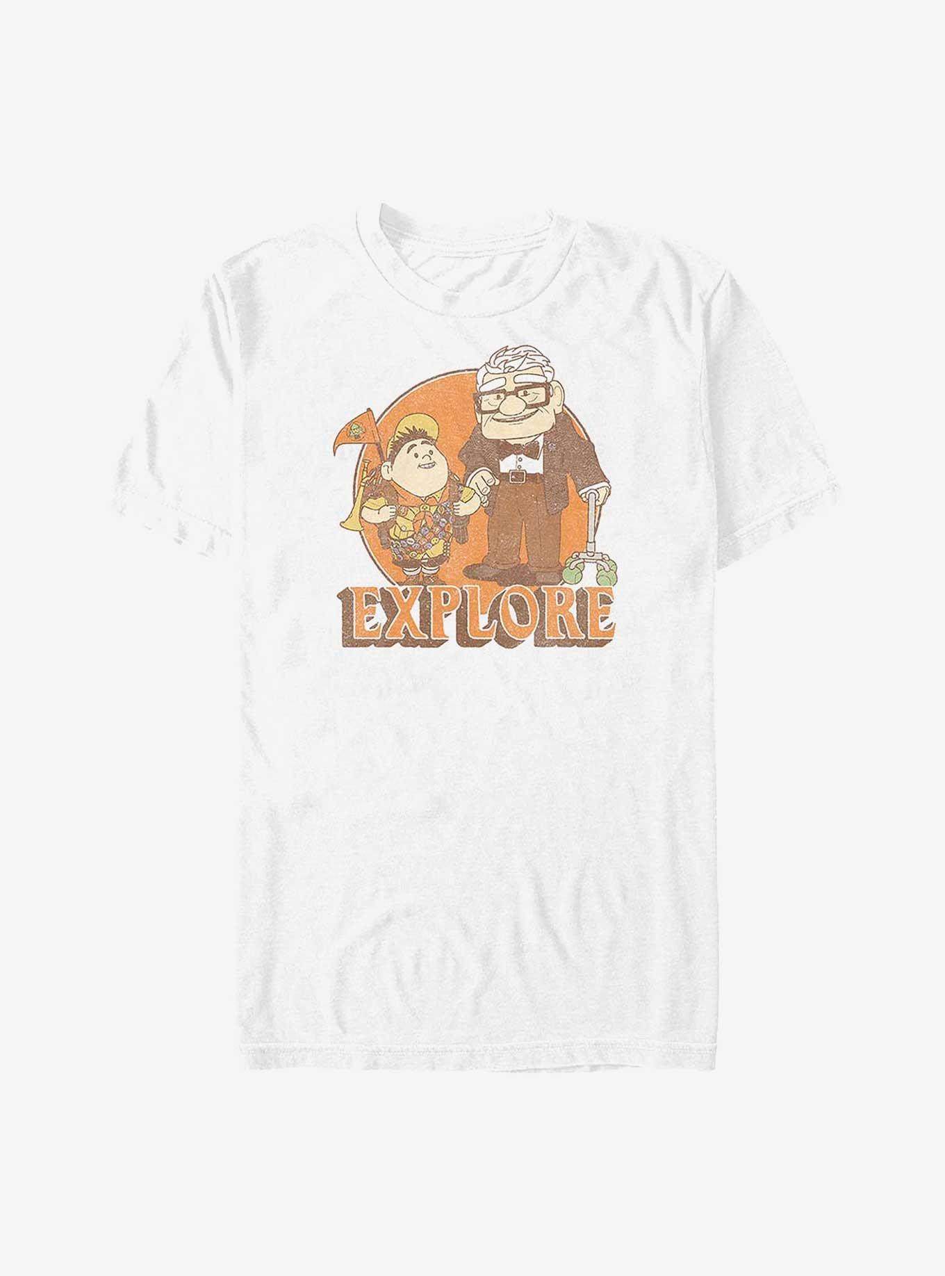 Disney Pixar Up Russell and Carl Explore T-Shirt, WHITE, hi-res