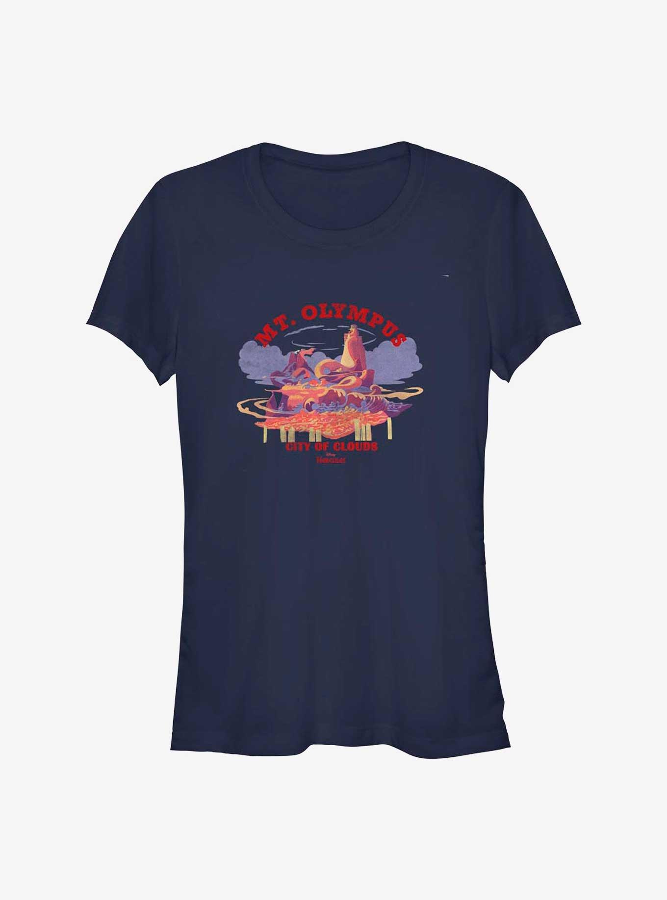 Disney Hercules Mount Olympus City of Clouds Girls T-Shirt, NAVY, hi-res