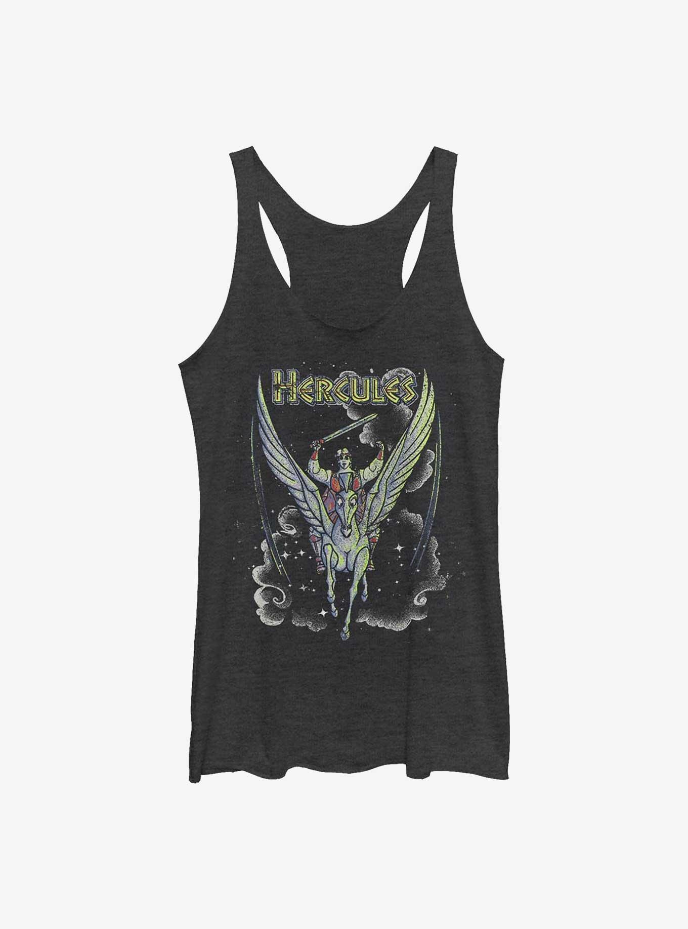 Disney Hercules Distressed God of Strength Girls Tank, BLK HTR, hi-res