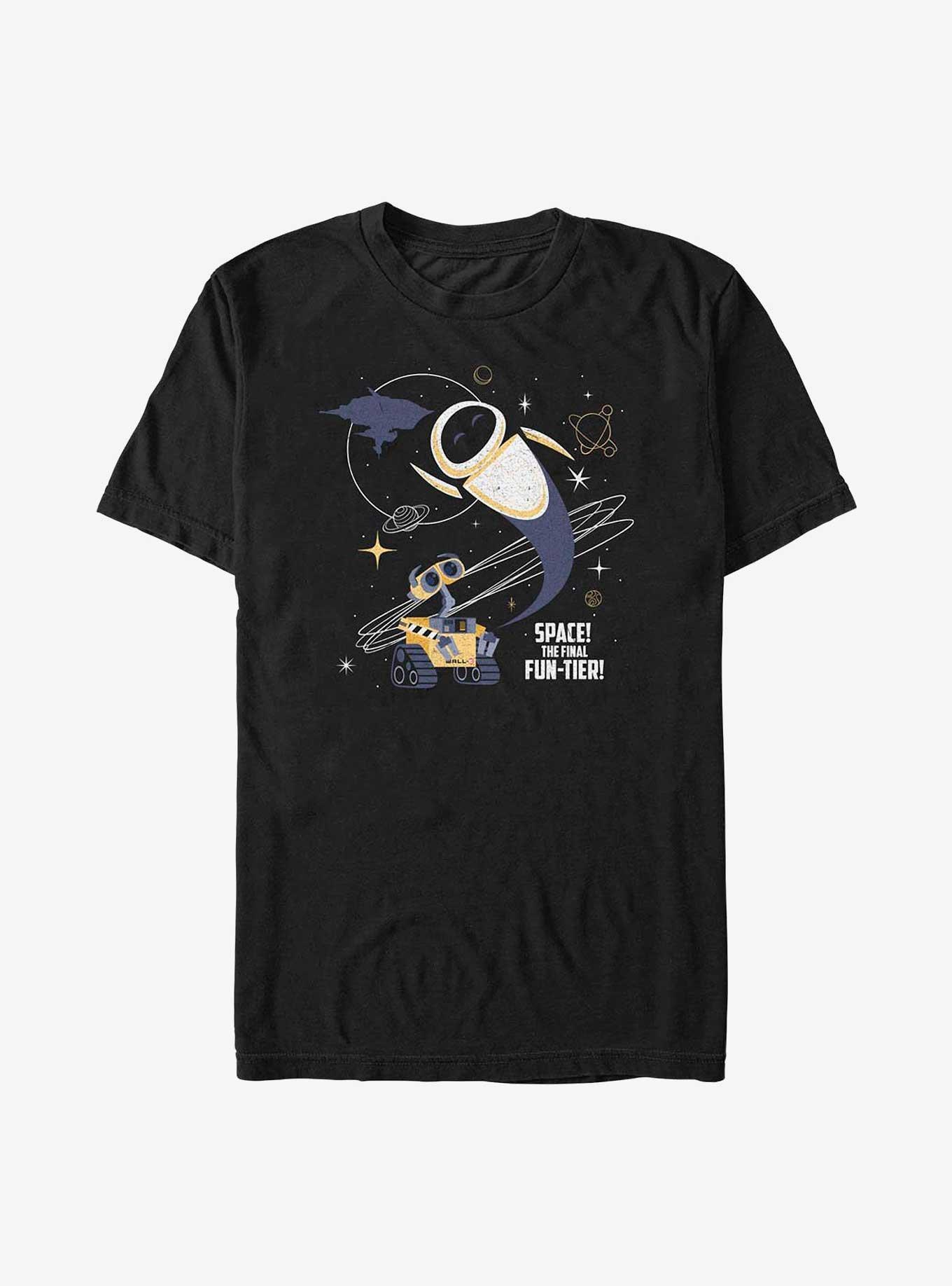 Disney Pixar Wall-E Retro Space Fun-tier T-Shirt, BLACK, hi-res