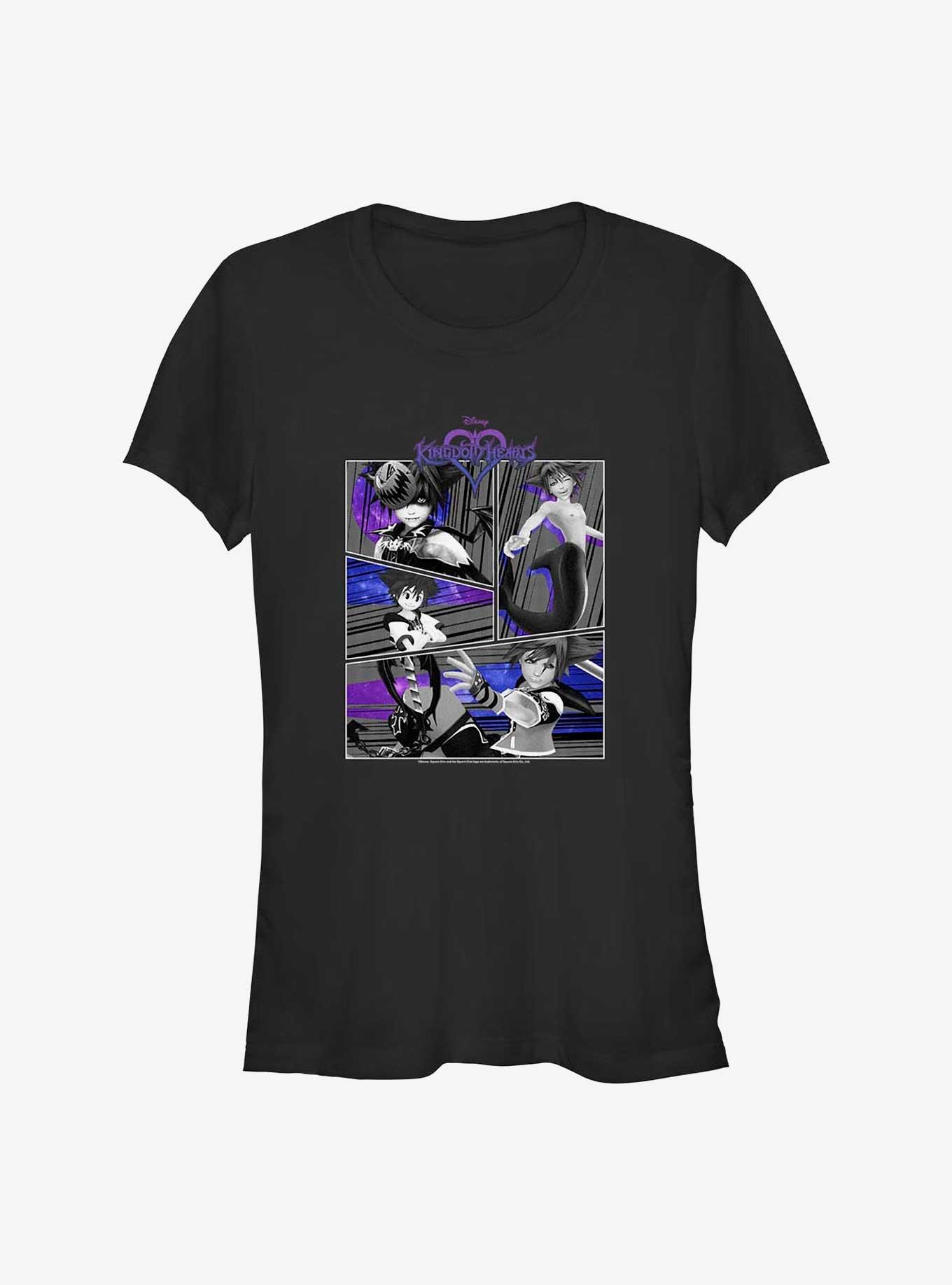 Kingdom Hearts Sora Comic Panel Girls T-Shirt, , hi-res