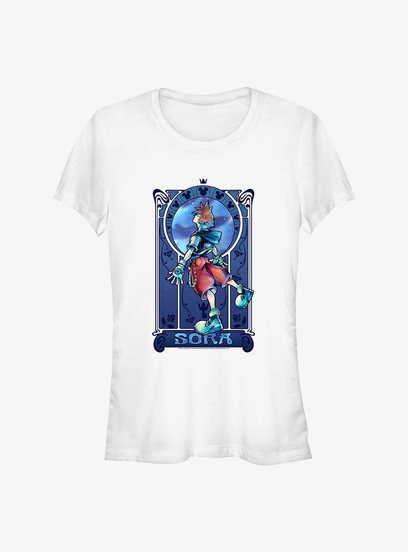 Kingdom Hearts Sora Nouveau Girls T-Shirt, WHITE, hi-res