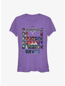 Kingdom Hearts Table of Characters Girls T-Shirt, , hi-res