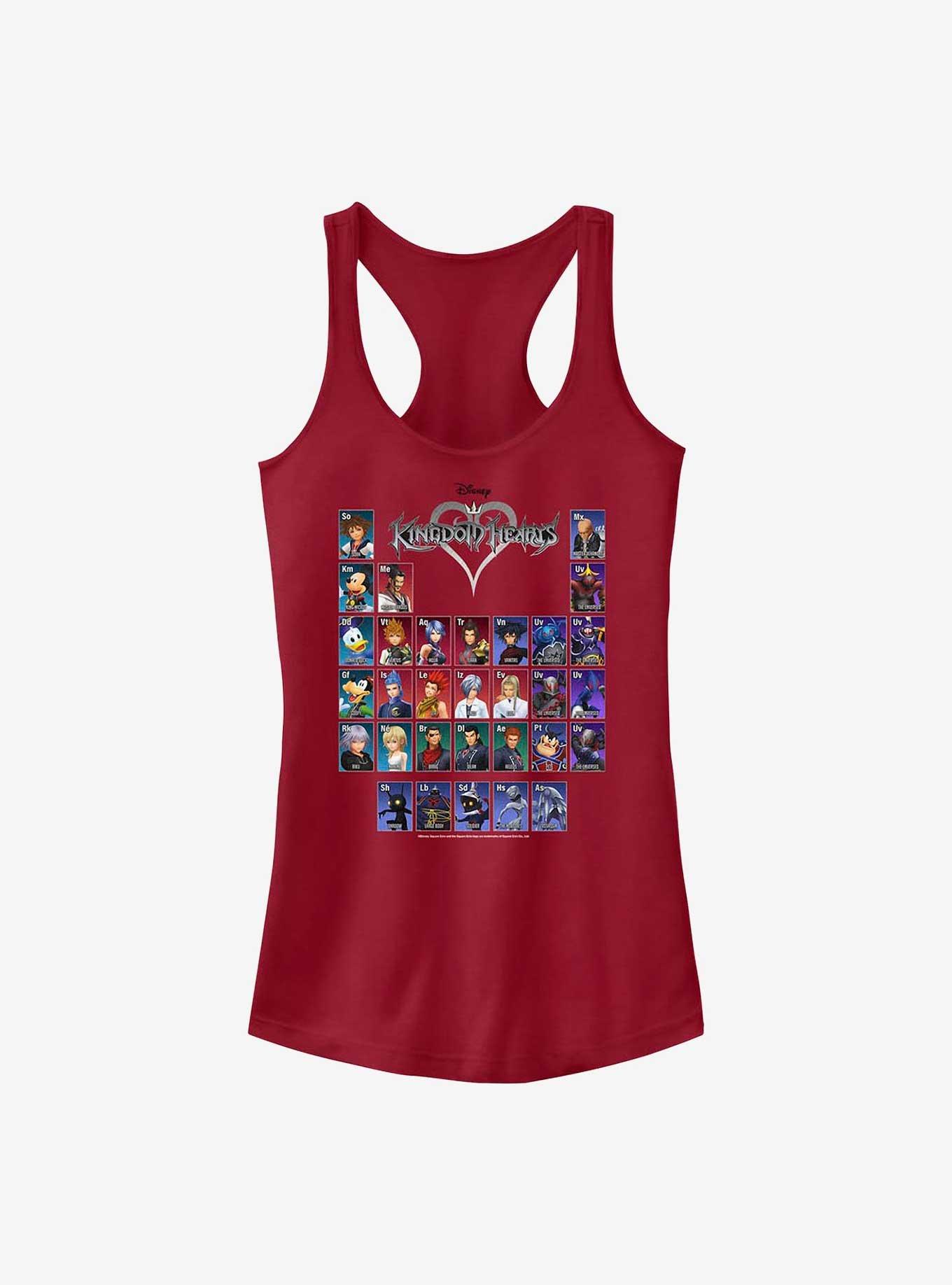 Kingdom Hearts Table of Characters Girls Tank, , hi-res