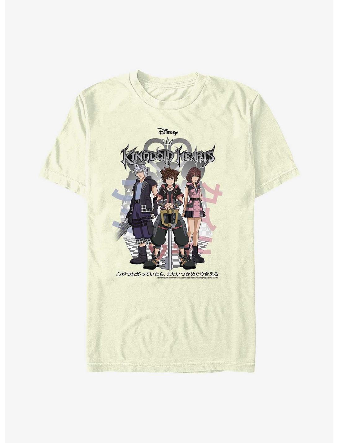 Kingdom Hearts Riku, Sora, and Kairi Group T-Shirt, NATURAL, hi-res