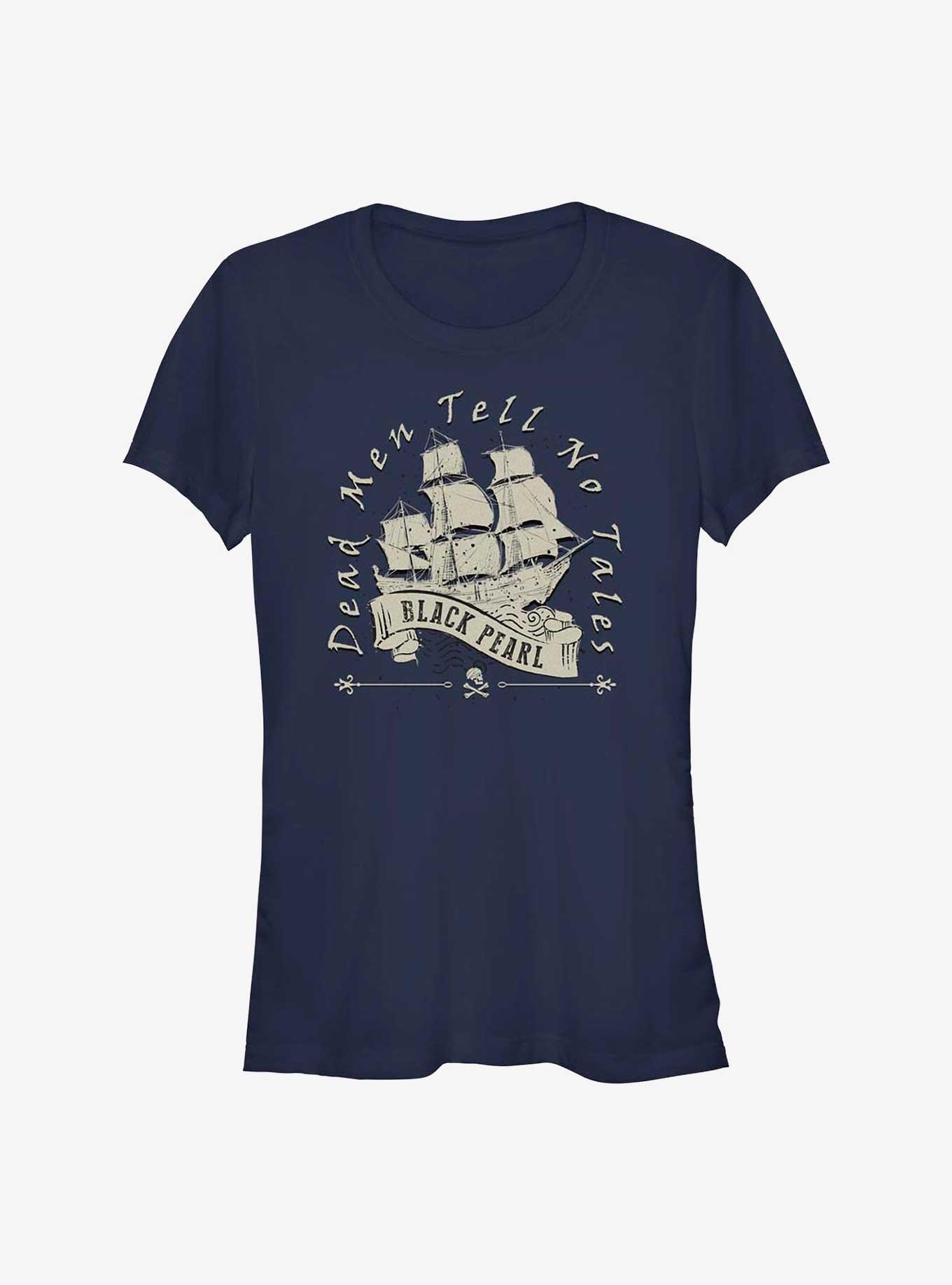 Disney Pirates of the Caribbean Black Pearl Girls T-Shirt, NAVY, hi-res