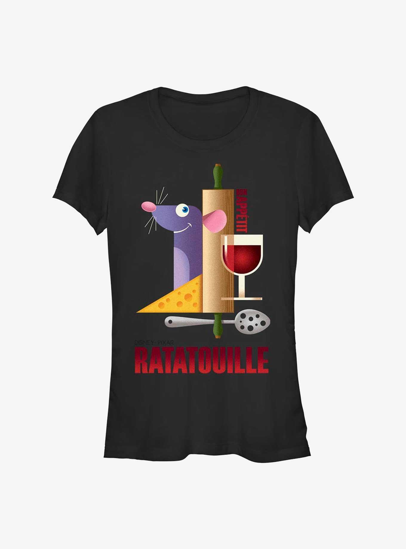 Disney Pixar Ratatouille Bon Appetit Poster Girls T-Shirt, BLACK, hi-res